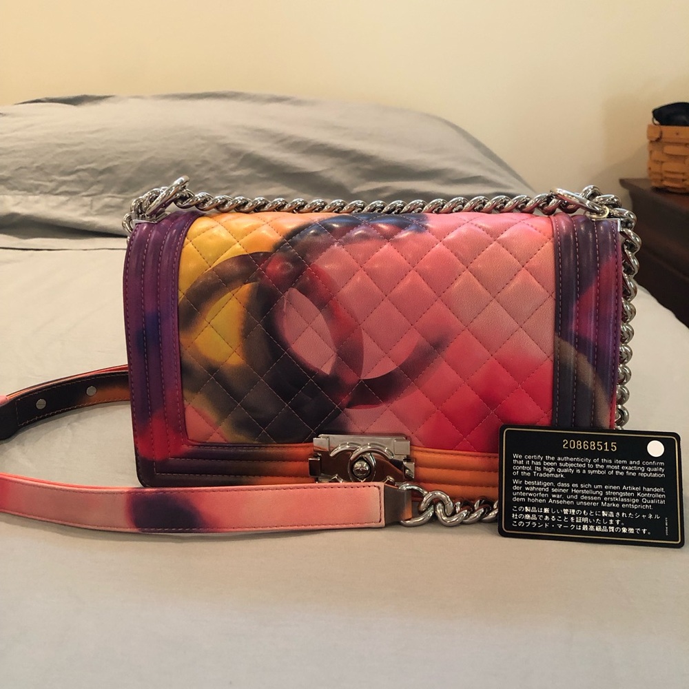 Chanel Flower Power Medium Boy Bag